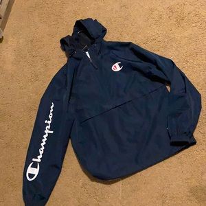 Champion Navy Blue Windbreaker/Jacket
